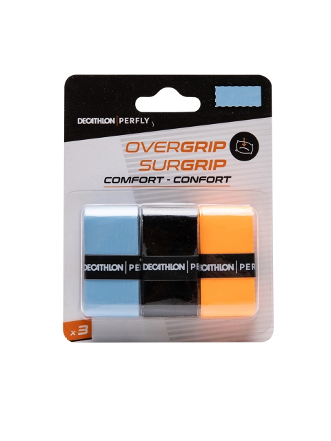 PERFLY By Decathlon Pack Of 3 Badminton Comfort Overgrip
