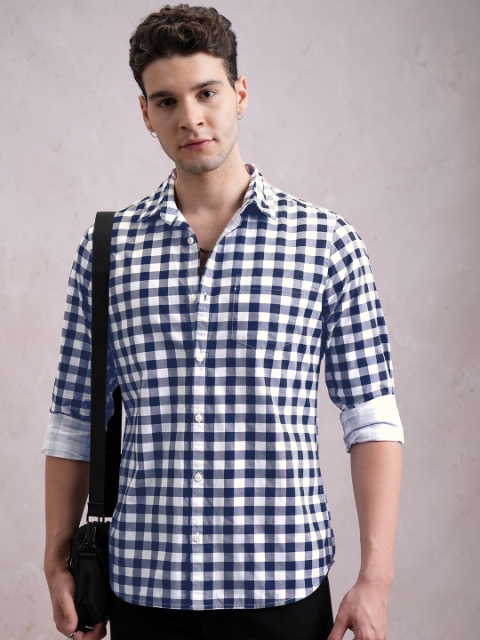 The Cloth Crow Men Comfort Gingham Checks Checked Casual Shirt