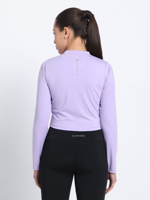 CLOTHWIK COLLECTION Women Solid Round Neck T-shirt - Image 5