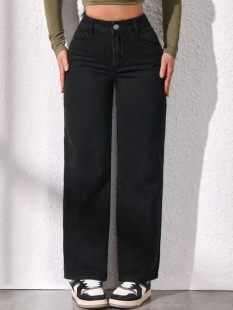 SZN Women Mid-Rise Stretchable With belt loops Mom Fit Regular Jeans