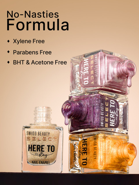 SWISS BEAUTY Here To Stay Waterproof Nail Enamel 12ml - Mermaid Pearls 30 - Image 4