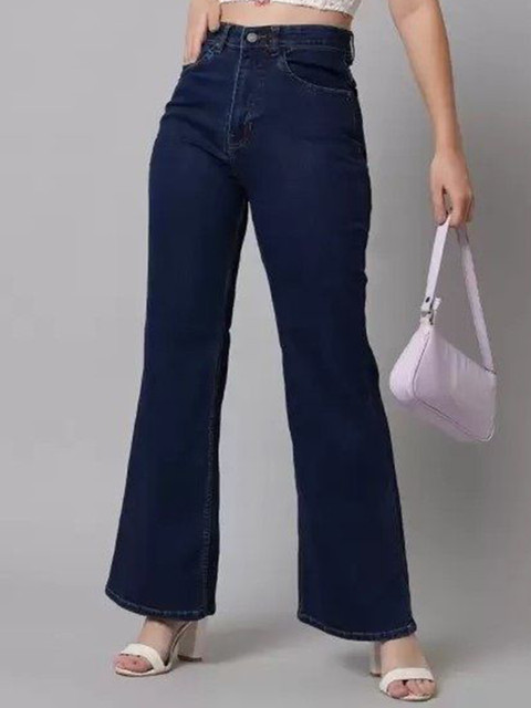 SZN Women Classic Flared Mid-Rise Stretchable Jeans