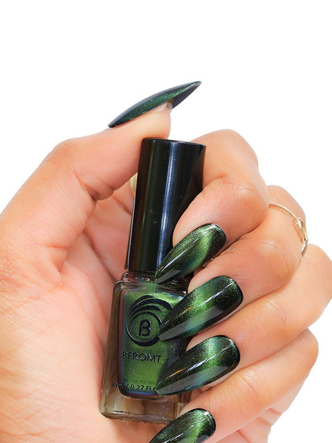 BEROMT Magnetic Cat Eye Gel Quick Dry Nail Polish - 8 ml - BNP412 - Green