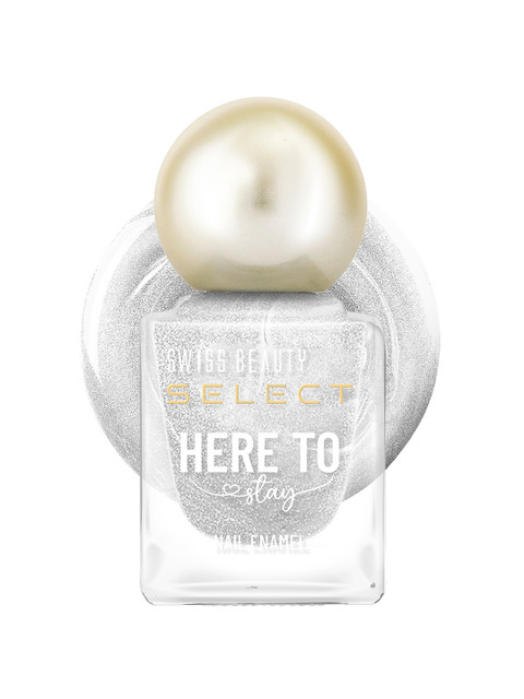SWISS BEAUTY Select Here to Stay Long Lasting Nail Enamel 12 ml - Metallic Silver 23