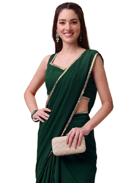Shopaz Solid Ready to Wear Saree
