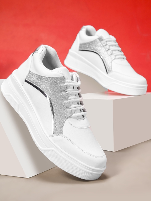 Froh Feet Women Colourblocked Comfort Insole Chunky Sole Sneakers
