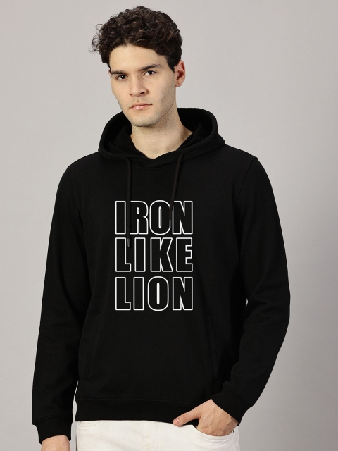 LEON Men Printed Hooded Sweatshirt