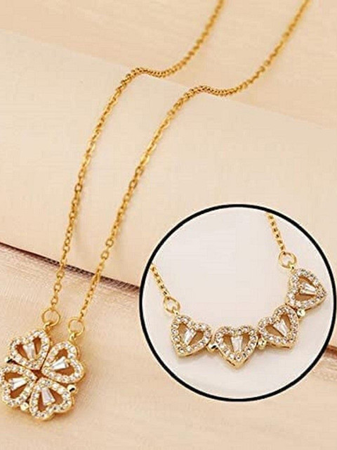 Anouk Gold-Plated American Diamond Studded Chain