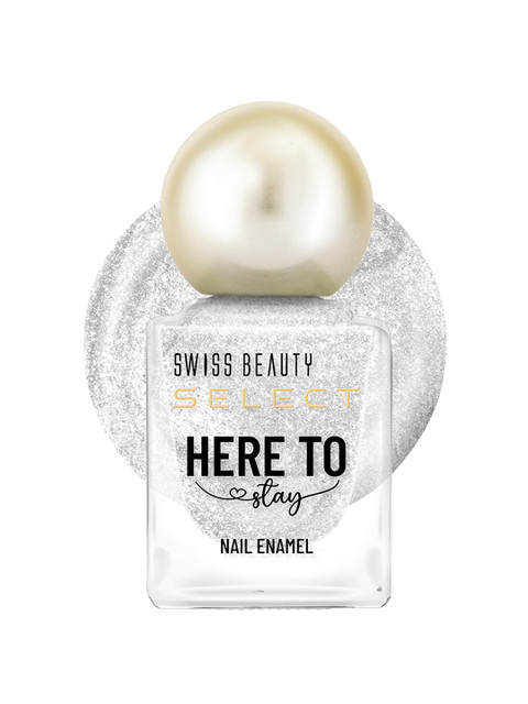 SWISS BEAUTY Here To Stay Waterproof Nail Enamel 12ml - Chunky Silver 36