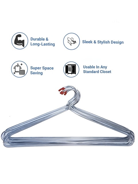 AURA 36Pcs Grey Clothes Hangers - Image 3