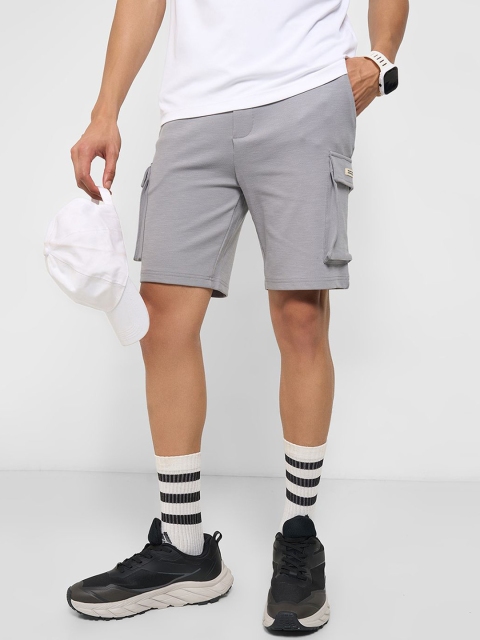 Ajile by Pantaloons Men Regular Fit Mid-Rise Cotton Cargo Shorts - Image 5