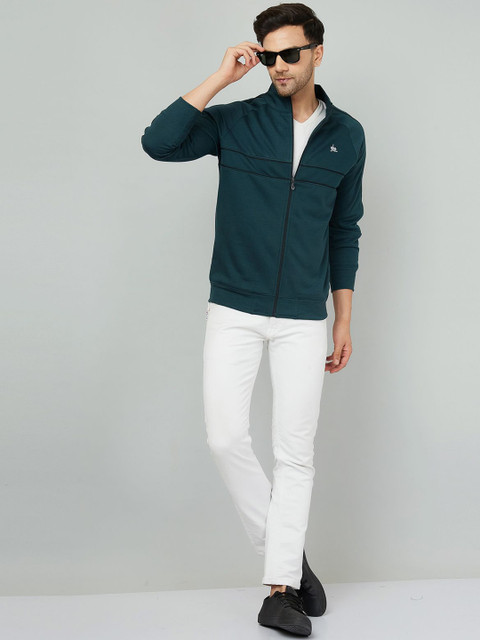 YHA Men Striped Fleece Lightweight Running Sporty Jacket - Image 6
