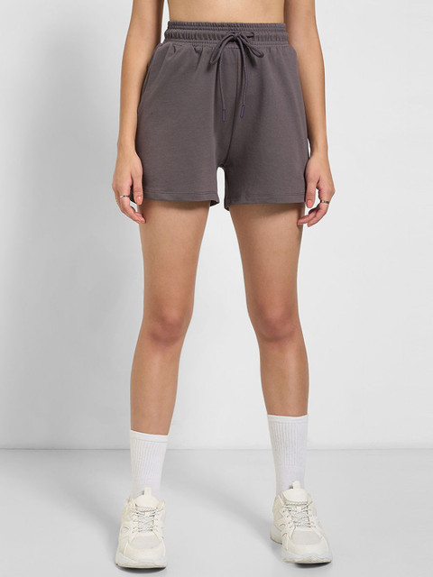 Ajile by Pantaloons Women Solid Sports Cotton Shorts