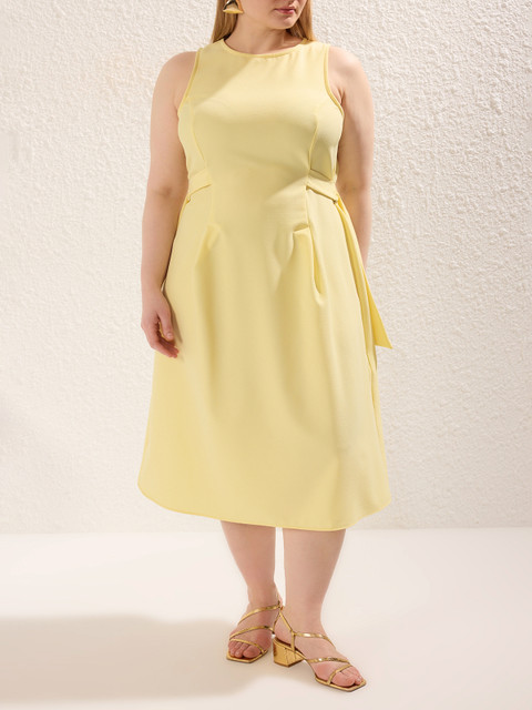 Trendyol Plus Size A-Line Midi Dress - Image 5