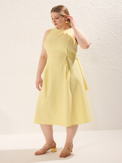 Trendyol Plus Size A-Line Midi Dress
