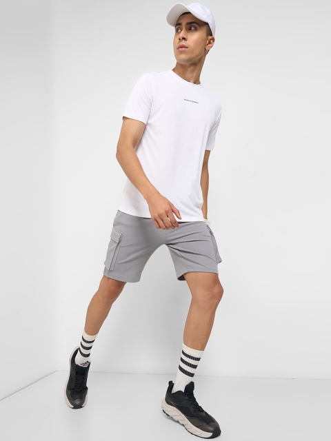 Ajile by Pantaloons Men Regular Fit Mid-Rise Cotton Cargo Shorts - Image 4