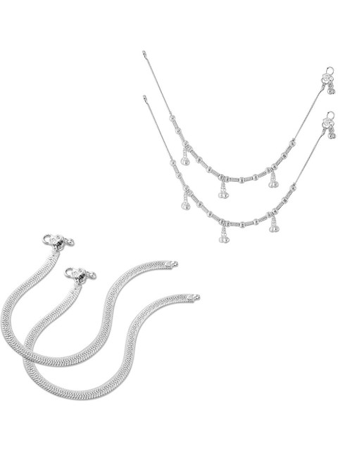 Heer Collection Set Of 2 Ghungroo Beaded Anklet