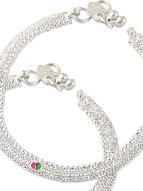 Heer Collection Set Of 2 Ghungroo Beaded Anklet - Image 4