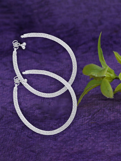 Lila Silver-Plated Anklet