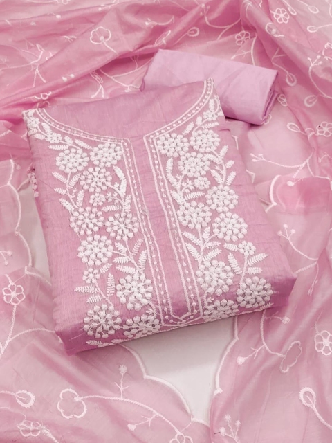 HMP Fashion Embroidered Unstitched Dress Material