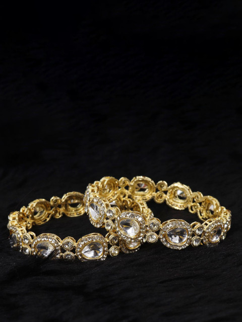 NMII Set Of 2 American Diamond Studded Bangles