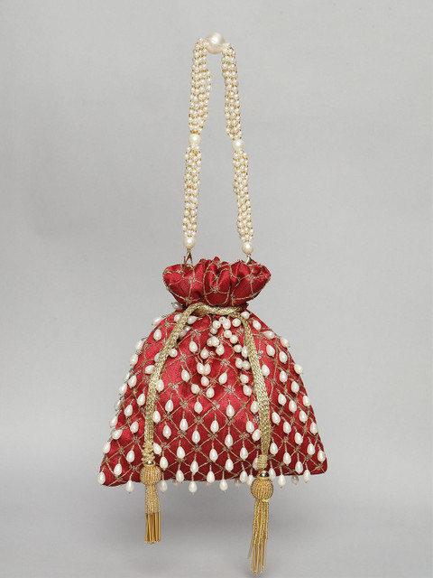 QAIDA FASHION Women Embellished Potli Clutch