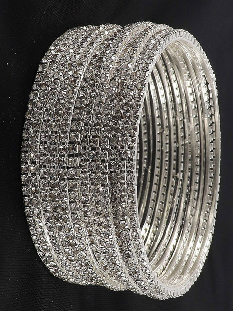 NMII Set Of 12 Zircon Studded Bangles