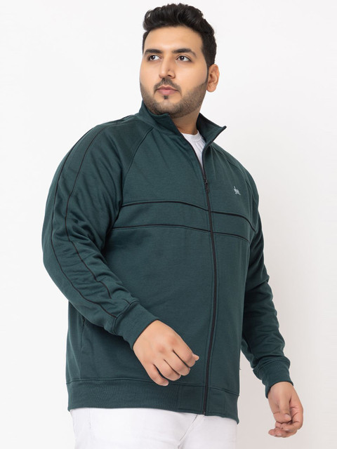 YHA Men Striped Lightweight Plus Size Zipper Winter Bomber Jacket - Image 3