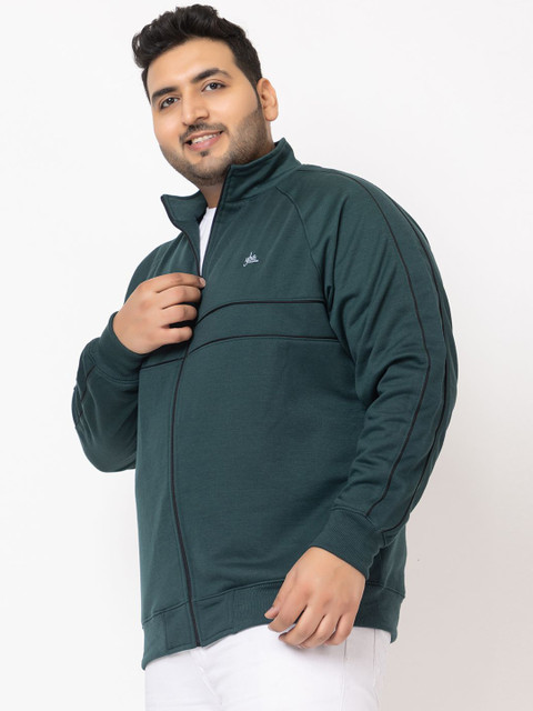 YHA Men Striped Lightweight Plus Size Zipper Winter Bomber Jacket - Image 4