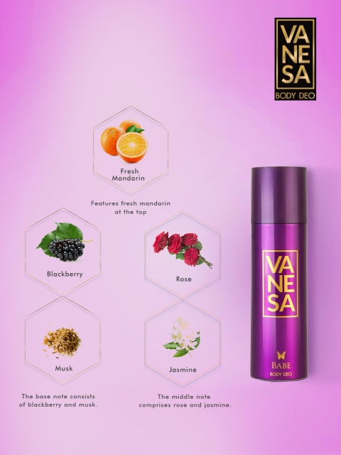 Vanesa Women Set of 2 Babe Deodorant - 150 ml each - Image 4