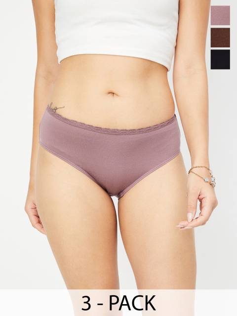 max Pack Of 3 Mid-Rise Basic Briefs 1000014670422