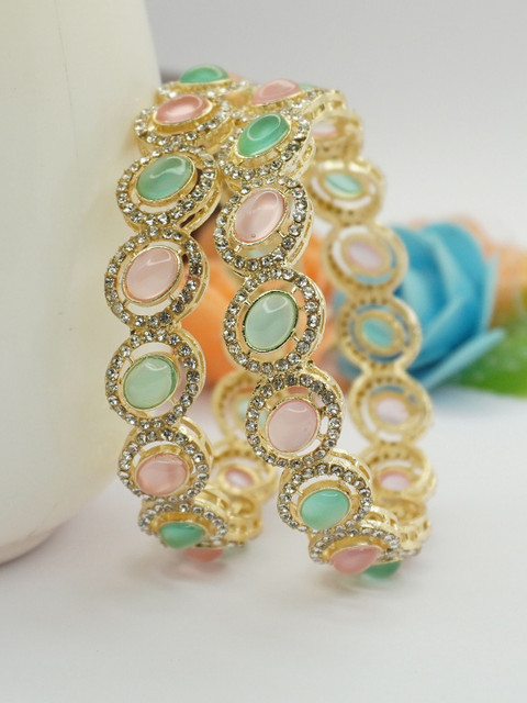 Panini jewels Set Of 2 Gold-Plated Bangles