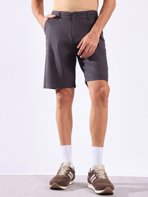 Hence Men Self Design Relaxed Fit Chino Shorts
