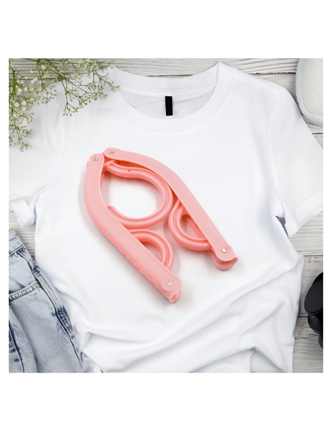 Multicolors 10 Pcs Portable Folding Clothes Hanger - Image 5