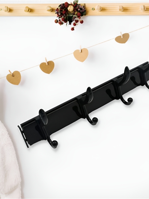 DeoDap 4-Hook Wall Coat Hanger With Eco Adhesive - Image 3