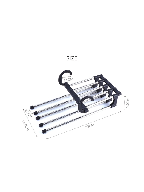 DeoDap Set of 1 5 in 1 Trouser Hanger - Image 5