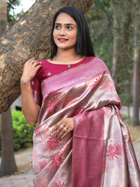 Om Shantam Sarees Woven Design Zari Kanjeevaram Saree