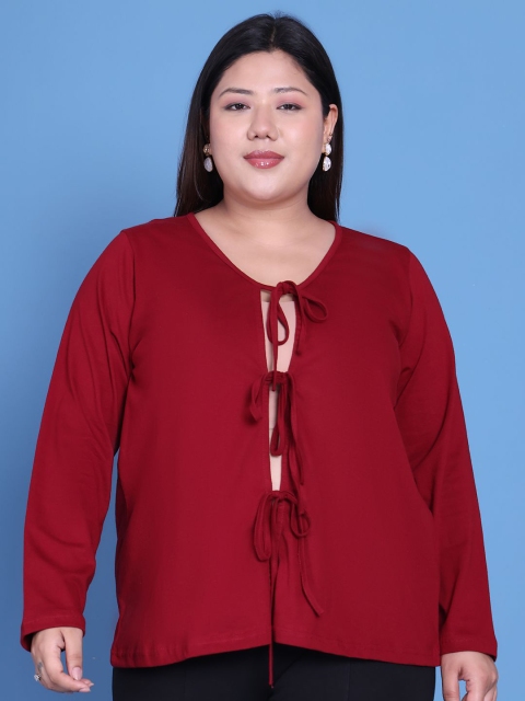 theRebelinme Women Tie-Up Shrug
