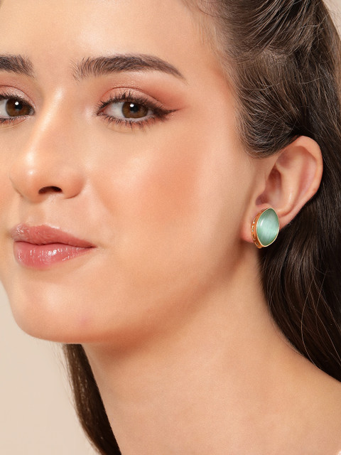 Anouk Gold Plated Contemporary Studs Earrings