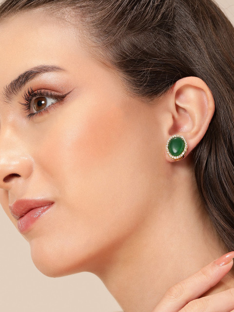 Anouk Gold Plated Contemporary Studs Earrings