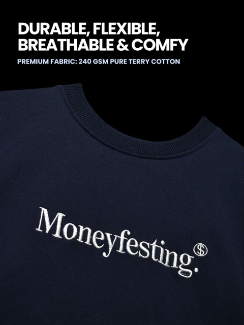 Untamed Clothing Men Typography Solid Oversized Regular Cotton T-shirt - Image 6