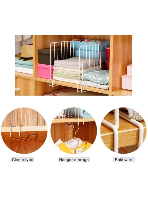 Go Hooked Pack of 3 Wardrobe Shelf Divider Cloth Organizer - Image 5