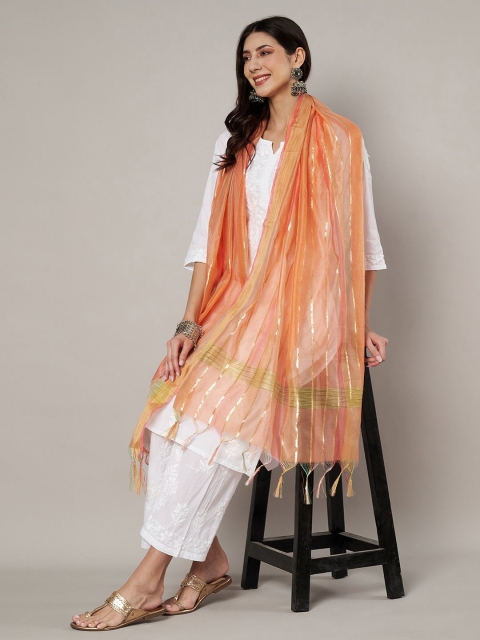 MUFFLY Striped CottonDupatta - Image 5