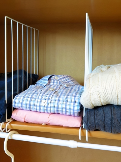 Go Hooked Pack of 2 Wardrobe Shelf Divider Cloth Organizer - Image 5
