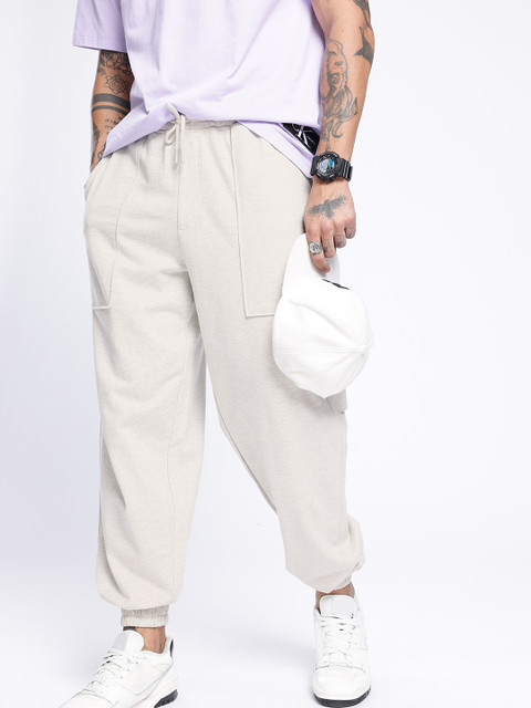 glitchez Men Cuffed Hem Relaxed Joggers