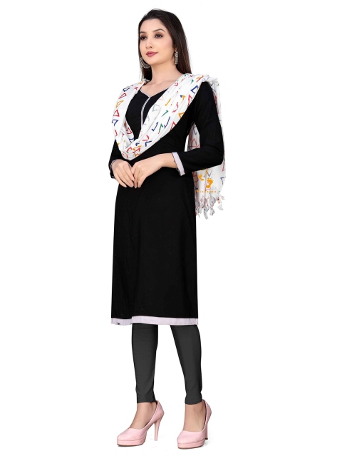 Vicharan Geoemtric Printed Cotton Dupatta With Tasselled - Image 3