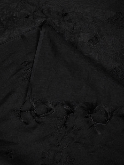 MUFFLY Embroidered Thread Work Cotton Dupatta - Image 6