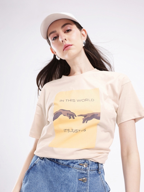 glitchez Printed Relaxed Fit Longline T-shirt