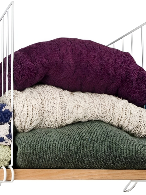 Go Hooked Pack of 3 Wardrobe Shelf Divider Cloth Organizer - Image 6