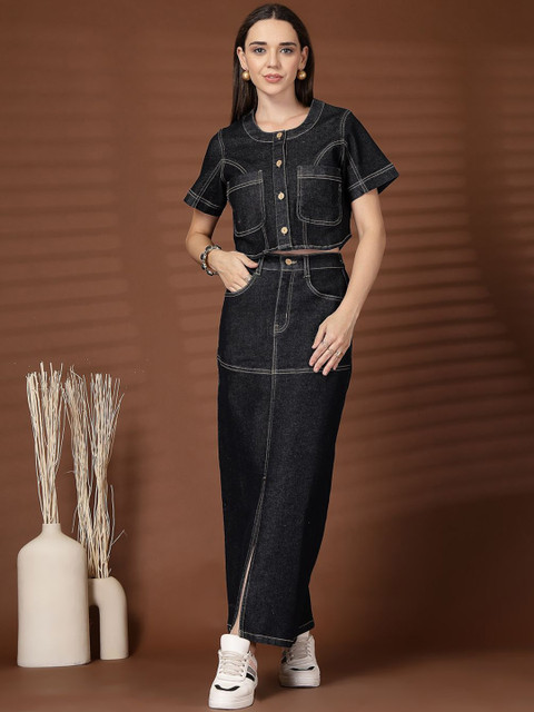 plusS Cotton Top With Skirt Co-Ords